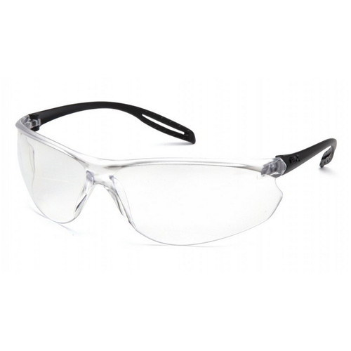 Pyramex Safety S9710ST Neshoba - Black Temples/ Clear H2X Anti-Fog Lens Safety Glasses