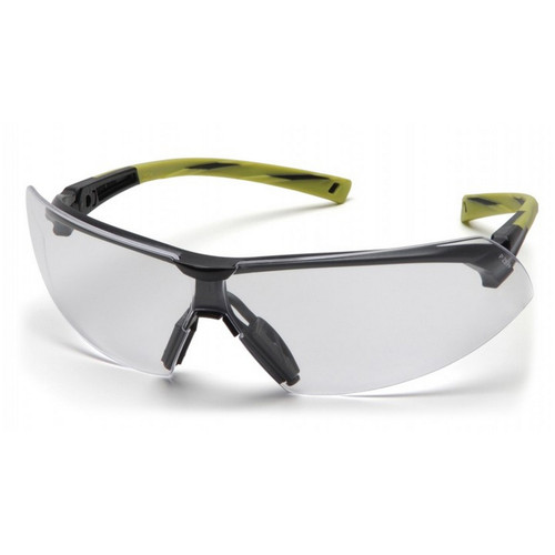 Pyramex Safety SGR4910ST Onix - Hi Vis Green Frame/Clear Anti-Fog Lens Safety Glasses