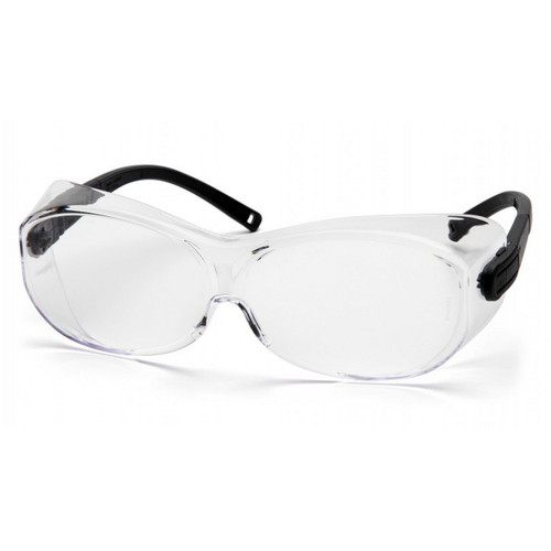 Pyramex Safety S7510SJ OTS XL - Black Temples/Clear Lens Safety Glasses