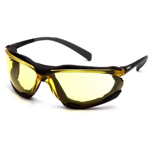 Pyramex Safety SB9330ST Proximity - Black frame/ Amber anti-fog lens Safety Glasses