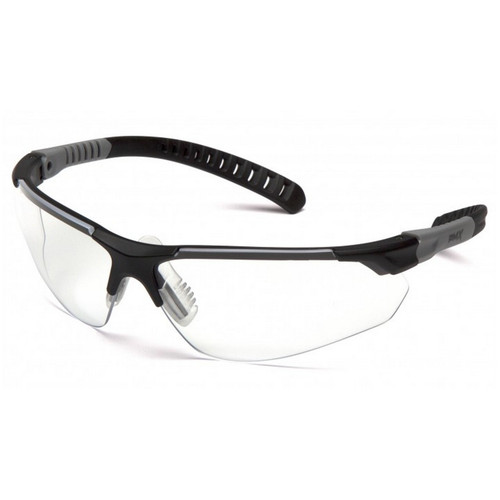 Pyramex Safety SBG10110DTM Sitecore - Black and Gray/Clear H2MAX Anti-Fog Lens Safety Glasses