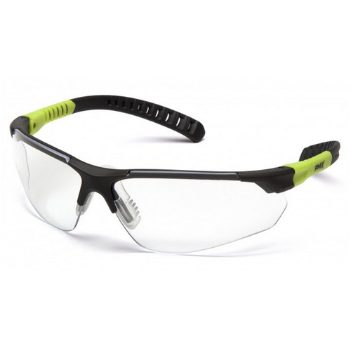Pyramex Safety SGL10110D Sitecore - Gray and Lime/Clear Lens Safety Glasses
