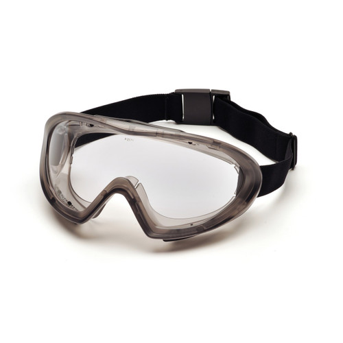Pyramex Safety GG504TM Capstone - Direct/Indirect-Gray Frame/Clear H2MAX Anti-Fog Lens Safety Glasses