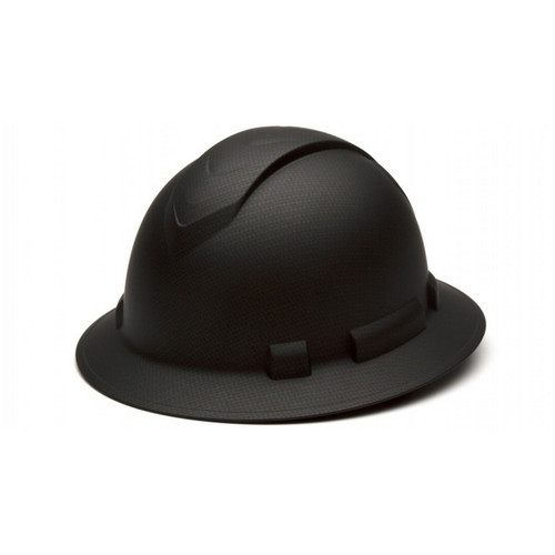 Pyramex Safety HP54117 Ridgeline Hard Hat - Graphite-Ridgeline Full Brim 4 Pt Ratchet Suspension
