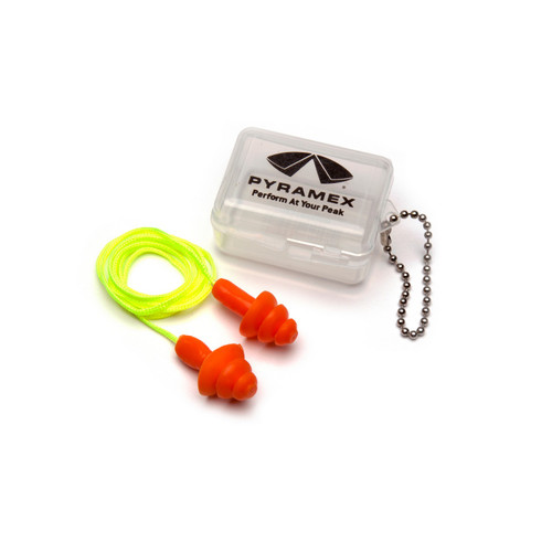 Pyramex Safety RP3001PC Earplugs - Reusable ear plug plastic carrying case