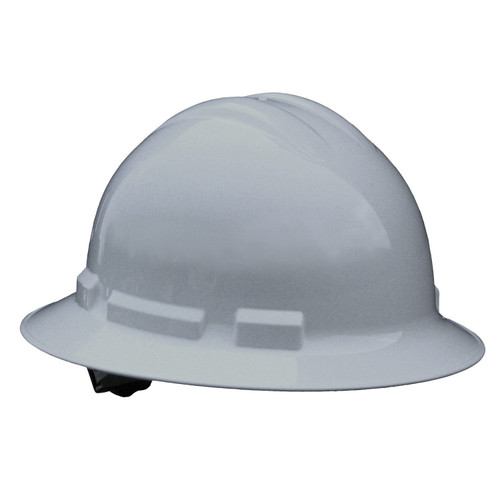 Radians QHR6-GRAY 6 Pt Ratchet Full Brim Hard Hat Gray