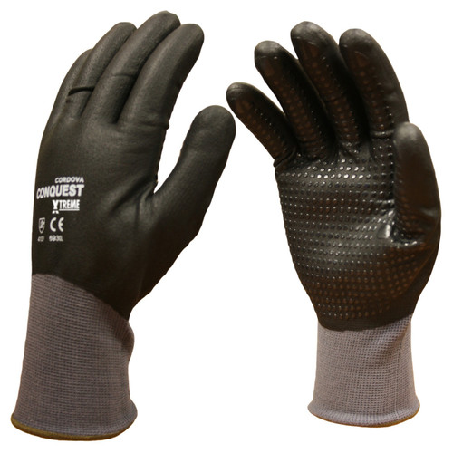 Cordova COR6930 Conquest Xtreme, Nitrile, Foam, Dots