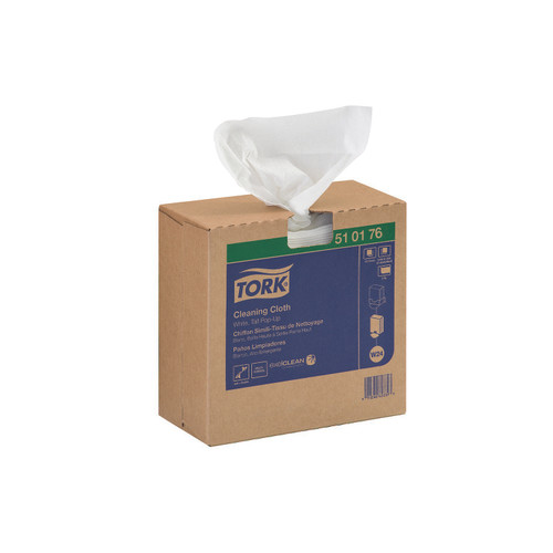 Tork TRK510176 Cleaning Cloth 8.46 x 16.13, White, 100 Wipes/Box, 10 Boxes/Carton