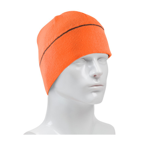 PIP 360-BEANNIE Hi-Vis Winter Beannie Cap with Reflective Stripe Hi-Vis Orange