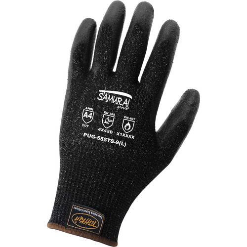 Global Glove PUG-555TS - Samurai Glove - Cut And Heat Resistant Dipped Gloves, Cut Resistant Glove, A4