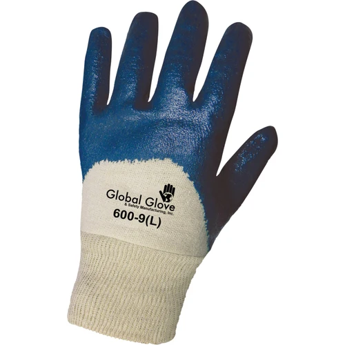 Global Glove 600 - Solid Nitrile Three-Quarter Dipped Gloves
