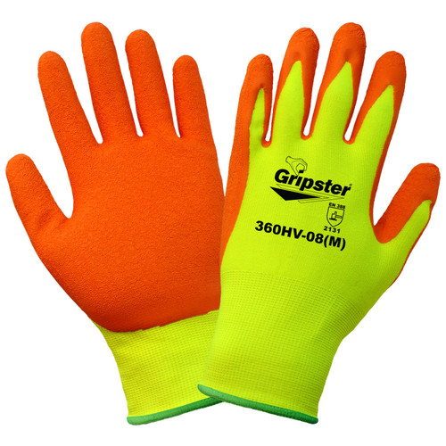 Global Glove 360HV - Gripster - High-Visibility Rubber-Dipped Glove