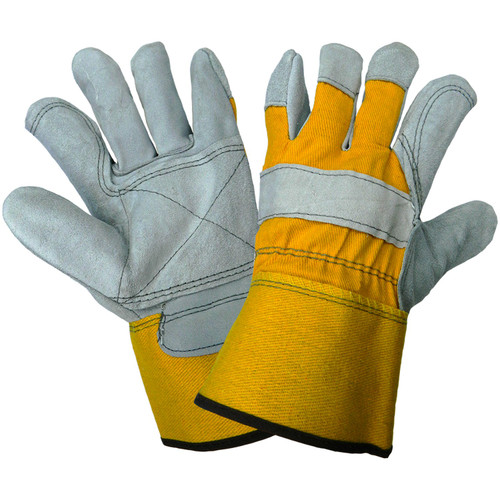 Global Glove 2190DP - Premium Cowhide Leather Palm Gloves