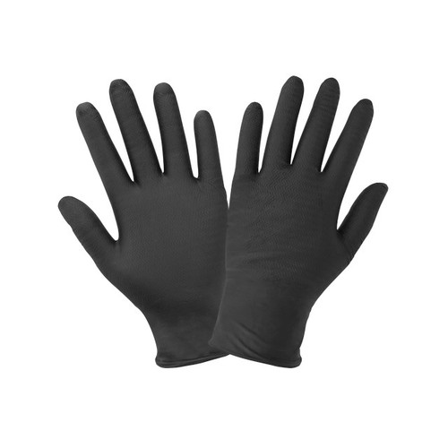 Global Glove 965BPF - Panther-Guard Premium 6 Mil Powder-Free Nitrile Disposable Gloves Black