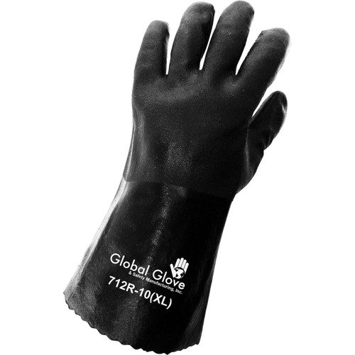 Global Glove 712R - Premium Double-Dipped PVC Gloves