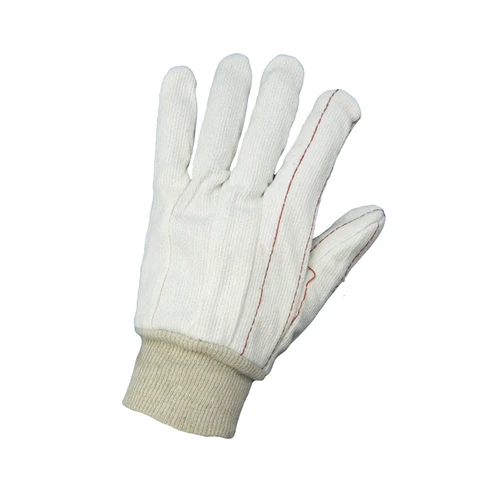 Global Glove C18C - Bleached White Cotton Corded Gloves