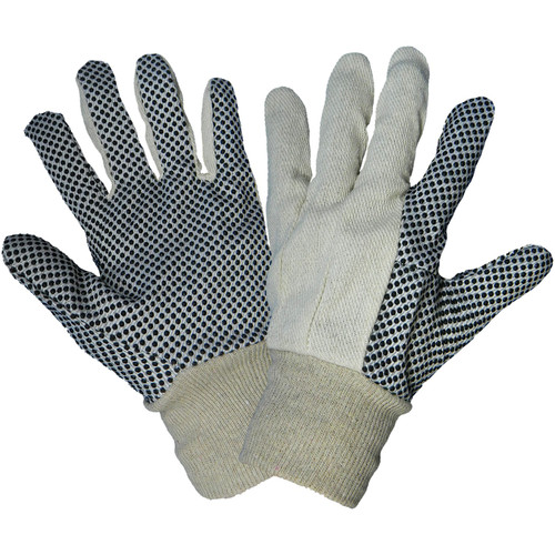 Global Glove C80D1 - Cotton Canvas PVC Dotted Gloves