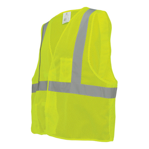 Global Glove GLO-001V - FrogWear HV - High-Visibility Lightweight Mesh Polyester Safety Vest