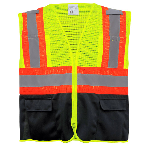 Global Glove GLO-0036 - FrogWear HV - High-Visibility Mesh Polyester Surveyors Safety Vest