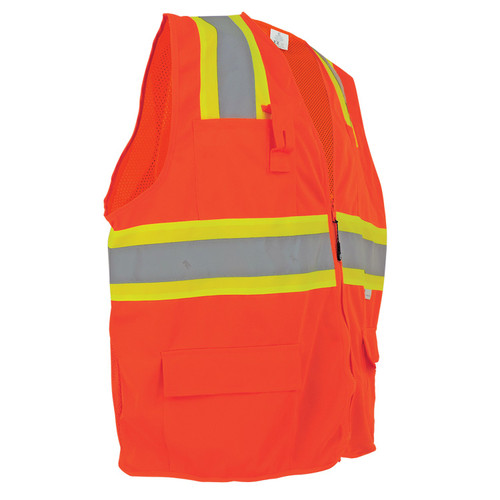 Global Glove GLO-004 - FrogWear Solid Front + Mesh Back Class 2 Surveyor Vest