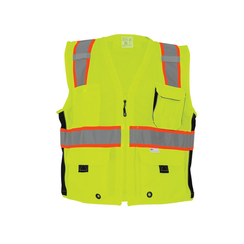 Global Glove GLO-079 - FrogWear HV - High-Visibility Mesh Polyester Surveyors Safety Vest