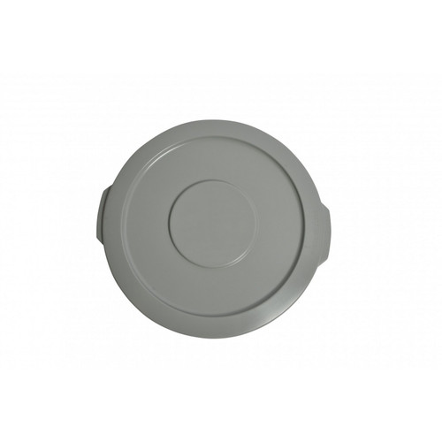 Janico 1044-02GY 44 Gal. Round Garbage Container Lid Grey