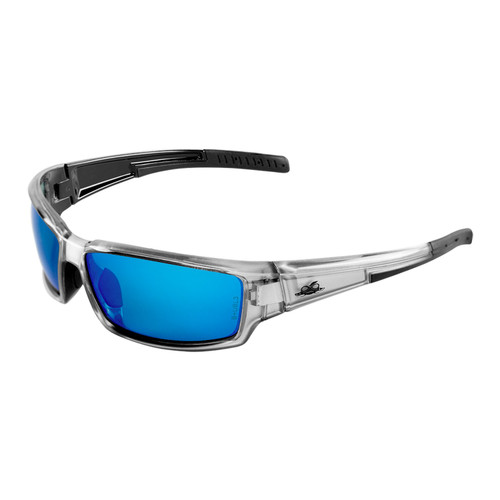 Bullhead Safety BH14209 - Maki Blue Mirror Polarized Precision Lens Safety Glasses