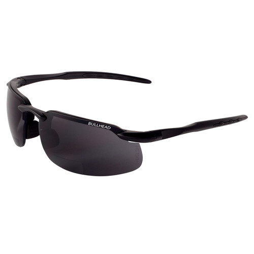 Bullhead Safety BH106325 - Swordfish Smoke Lens Reader Style Safety Glasses