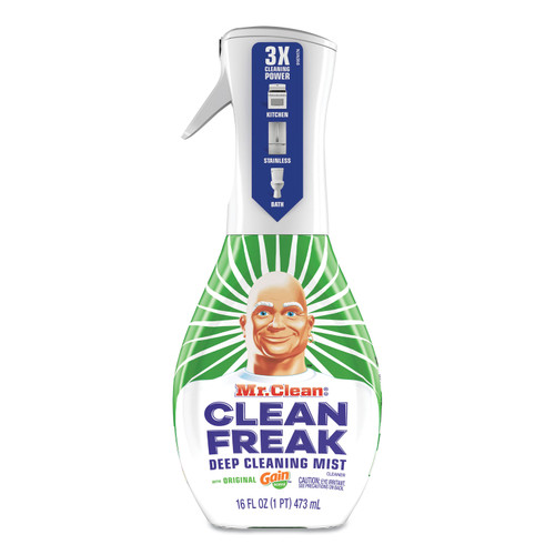 Mr. Clean PGC79129 Clean Freak Deep Cleaning Mist Multi-Surface Spray, Lemon, 16 oz, 6/CT