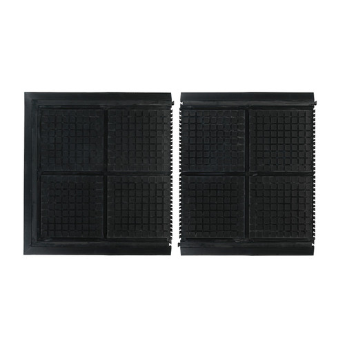 M+A Matting 4497 Hog Heaven III Comfort Linkable Mats, Black