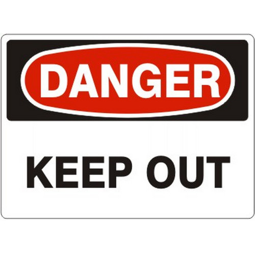 Safehouse Signs D-441721 Danger Keep Out - Danger Sign, 7X10, Aluminum (.040)
