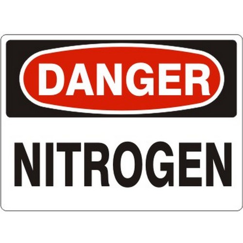 Safehouse Signs D-470431 Nitrogen - Danger Sign, 10X14, Aluminum (.040)