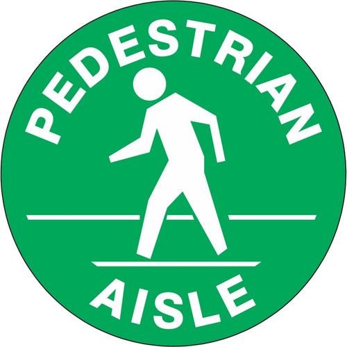 Safehouse Signs FD-49 Pedestrian Aisle Picto Floor Decal, 17, Anti-Slip