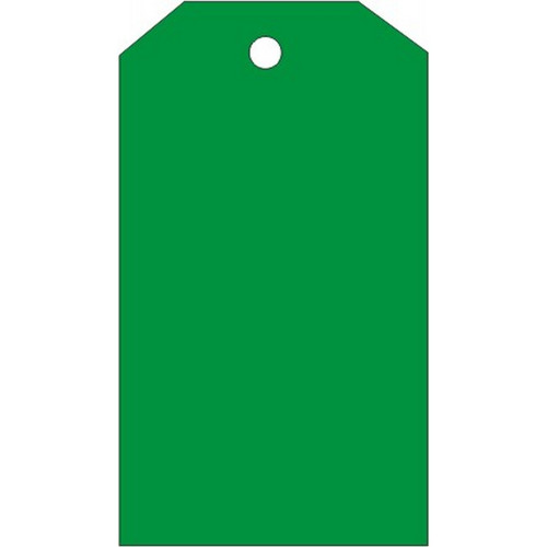 Safehouse Signs VT-181 Blank Green Tags, 6X3, Rigid Vinyl