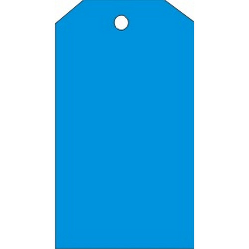 Safehouse Signs VT-185 Blank Blue Tags, 6X3, Rigid Vinyl