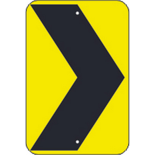 Safehouse Signs W1-8RA5 Chevron Symbol Right - Warning Traffic Sign, 18X12, Aluminum (.080) Egp Reflective