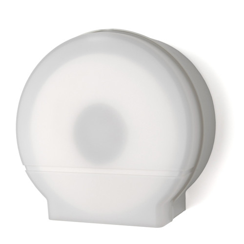 Palmer RD0026-03 Single 9" Jumbo Tissue Dispenser w/ 3 3/8" core only White Translucent