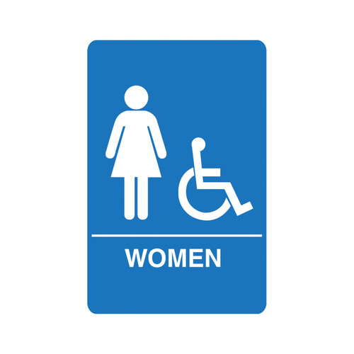 Palmer IS1004-15 Women's Accessible Restroom Blue