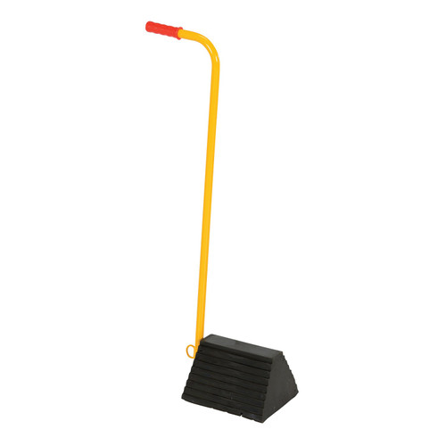 Vestil RWC-8-ERGO Rubber Wheel Chock-Handle 9.25 IN Width