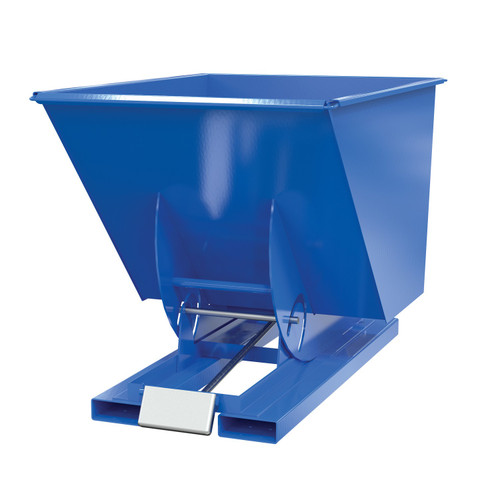 Vestil D-100-MD Self-Dump Hopper Md 1 CU YD 4K Blue