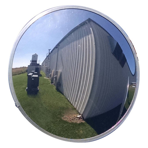 Se-Kure SEKDCVO-18T-PB 18" Outdoor Convex Mirror with multiple mounting brackets PLASTIC BACK
