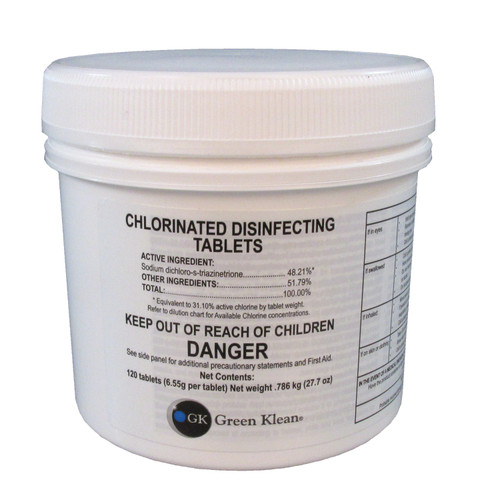 Multi-Clean 902952 Chlorinated Disinfecting Tablets, 2 Tubs/Case