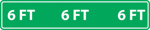 Safehouse Signs PFFD55 6FT Queue And Crowd Control Marker PeopleFlow Anti-Slip Vinyl Floor Decal