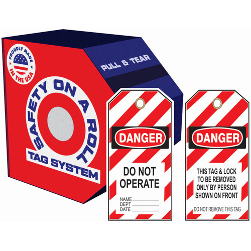 Safehouse Signs RT2-149 Danger Do Not Operate Tag, Roll Tag, 250 Tags/Roll