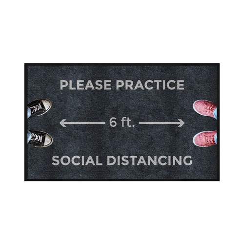 M+A Matting 3024242 Practice Social Distancing Mat, 3'X5'