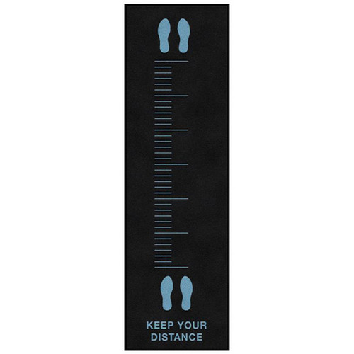 M+A Matting 3024243 Keep Your Distance Mat, 3'X10'