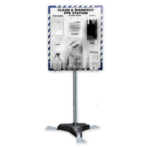 Accuform PRF311 Clean & Disinfect PPE Station with Stand