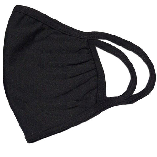 Duck Co MASK-BLACK-ADT-XL Black Cotton Mask, 3 Layer