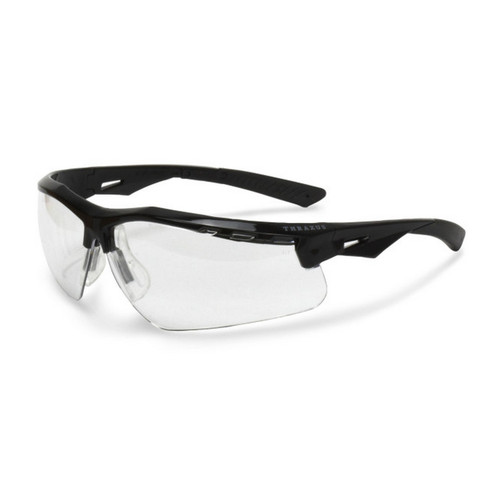 Radians TXC1-10ID Thraxus Safety Eyewear, Clear, Black Frame Safety Glasses