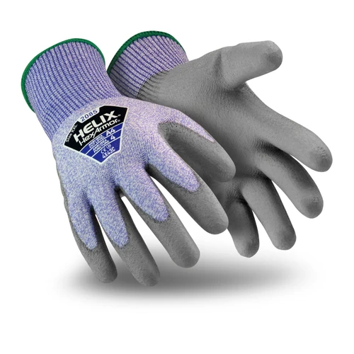 HexArmor 2085 Helix Knit, PU Coated, Cut Level A4 Gloves